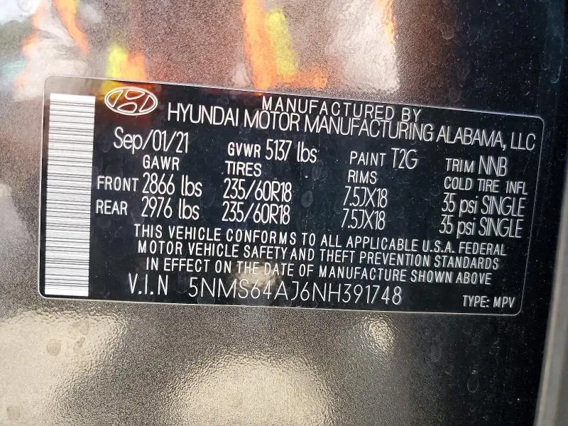 2022 HYUNDAI SANTA FE SEL  
