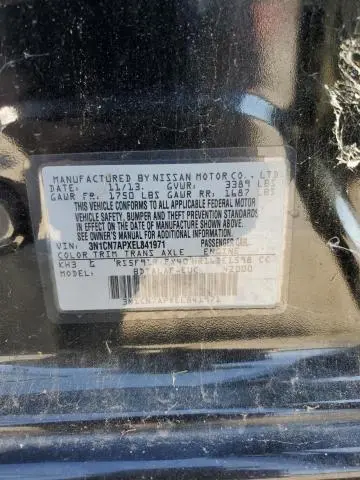 2014 NISSAN VERSA S  