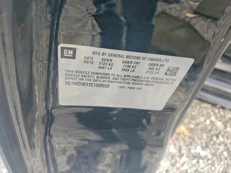 2012 CHEVROLET IMPALA LTZ  