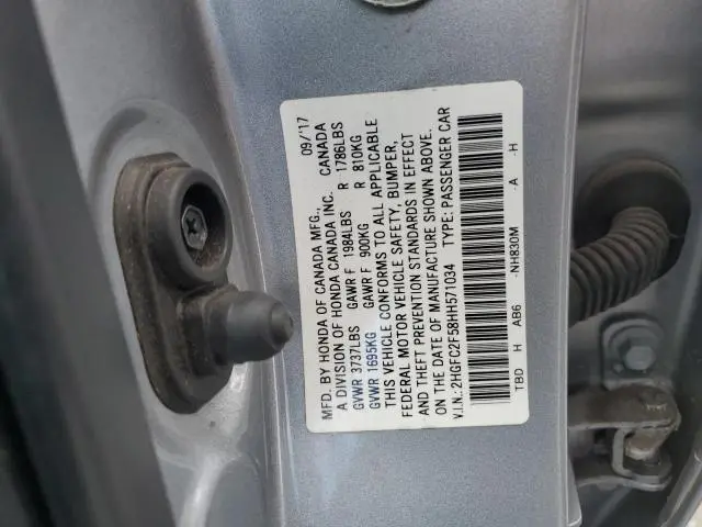 2017 HONDA CIVIC LX  