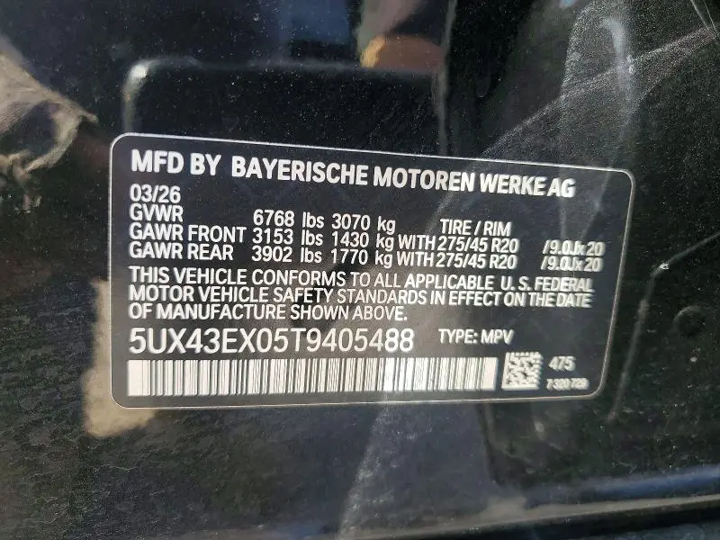 2026 BMW X6 M60I  