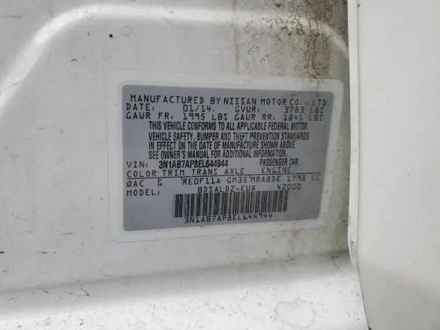 2014 NISSAN SENTRA S  