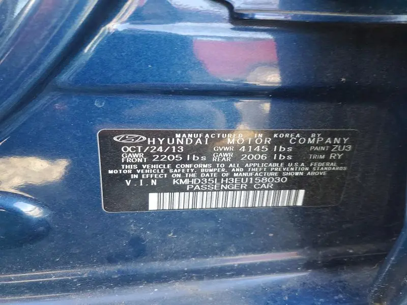 2014 HYUNDAI ELANTRA GT BASE  