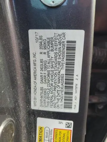 2018 HONDA ACCORD SPORT  