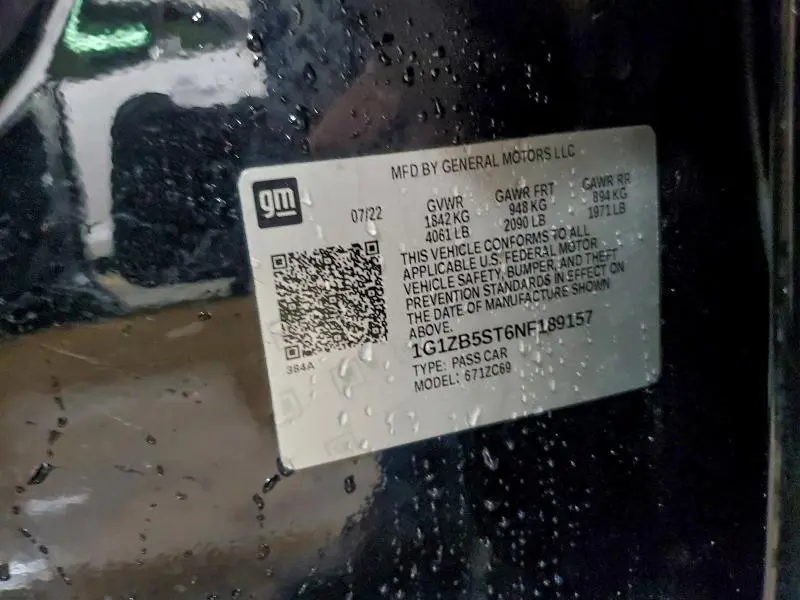 2022 CHEVROLET MALIBU LS  