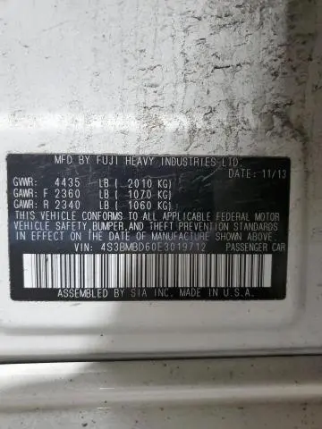 2014 SUBARU LEGACY 2.5I PREMIUM  