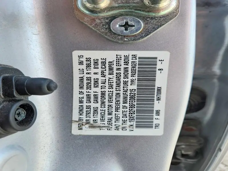 2015 HONDA CIVIC EX  