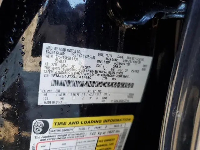 2020 FORD EXPEDITION XLT  