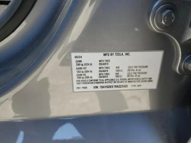 2024 TESLA MODEL Y   
