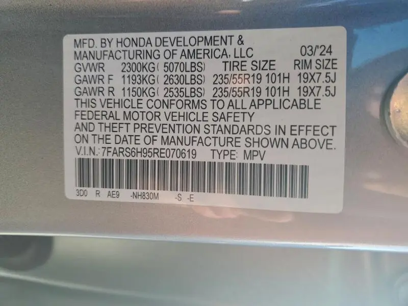 2024 HONDA CR-V SPORT TOURING  