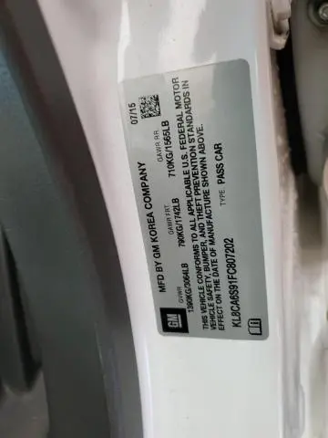 2015 CHEVROLET SPARK LS