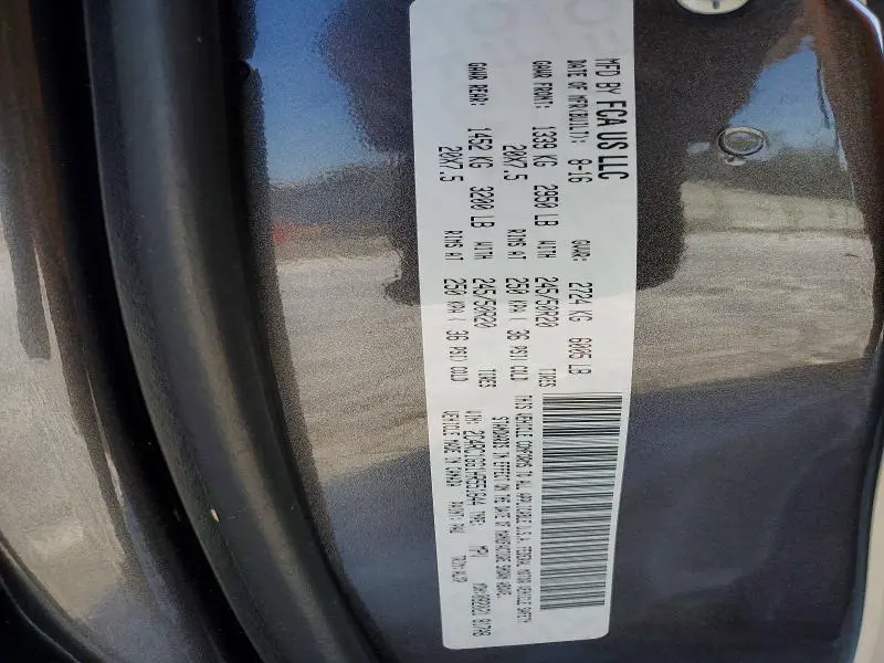 2017 CHRYSLER PACIFICA LIMITED  