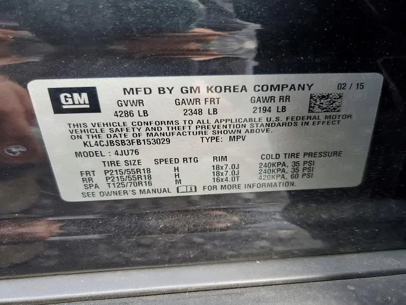 2015 BUICK ENCORE CONVENIENCE  