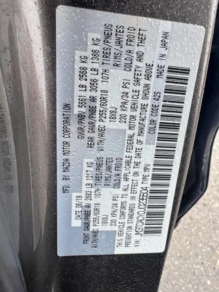 2018 MAZDA CX-9 TOURING  