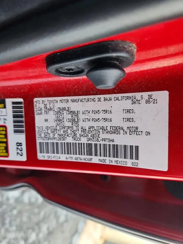 2021 TOYOTA TACOMA DOUBLE CAB  