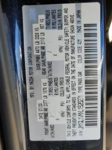 2020 MAZDA 6 TOURING