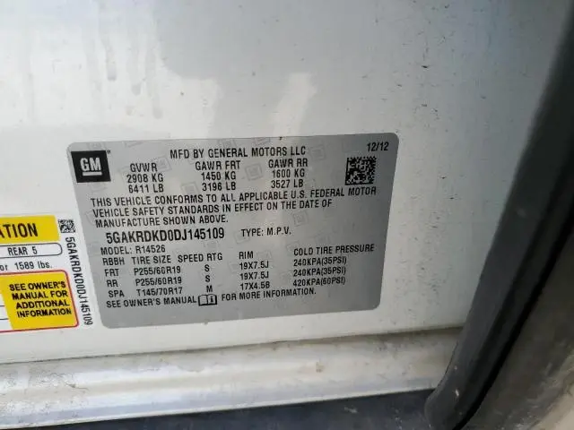 2013 BUICK ENCLAVE   