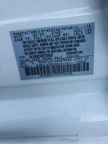 2025 NISSAN SENTRA SV  