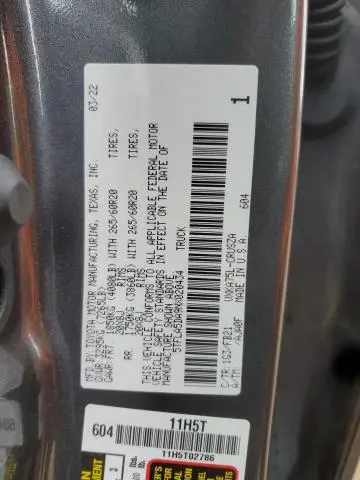 2022 TOYOTA TUNDRA SR5  