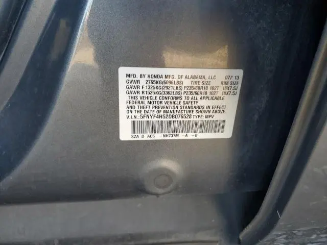 2013 HONDA PILOT EXL