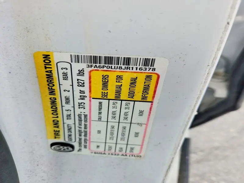 2018 FORD FUSION SE HYBRID  