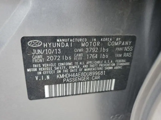 2013 HYUNDAI ELANTRA GLS  