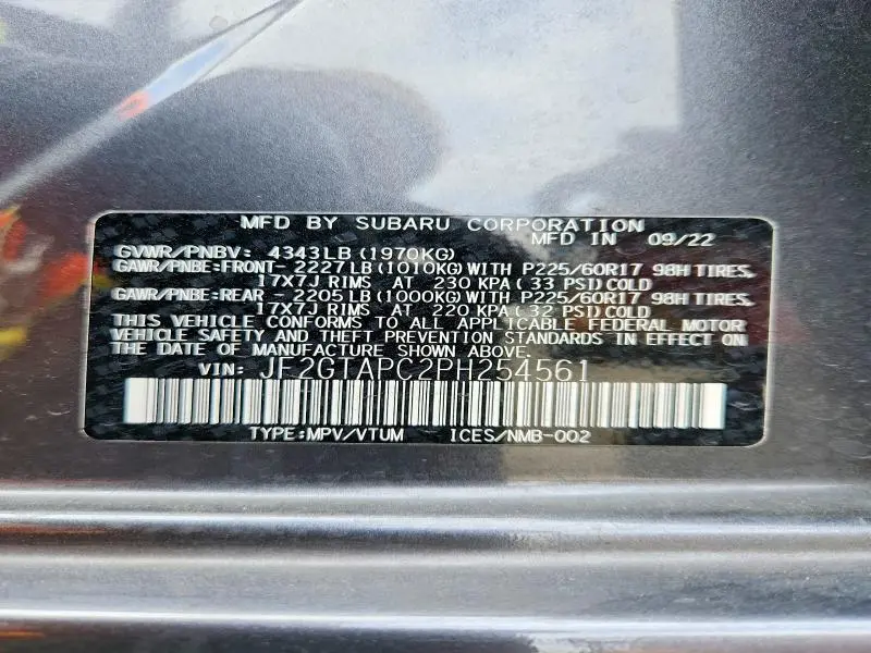 2023 SUBARU CROSSTREK PREMIUM  