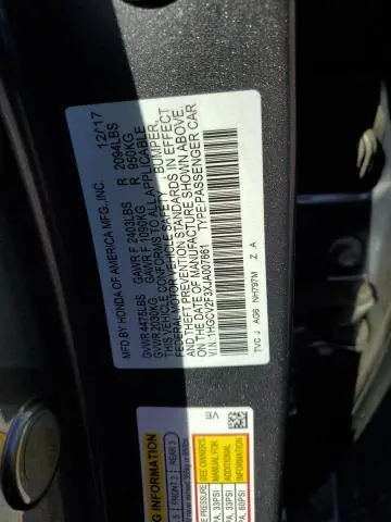 2018 HONDA ACCORD SPORT  