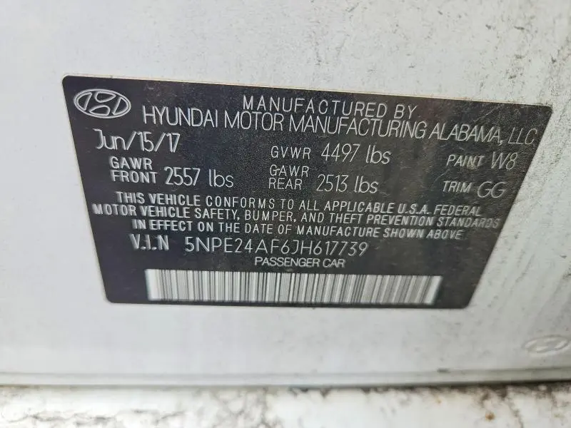 2018 HYUNDAI SONATA SE  