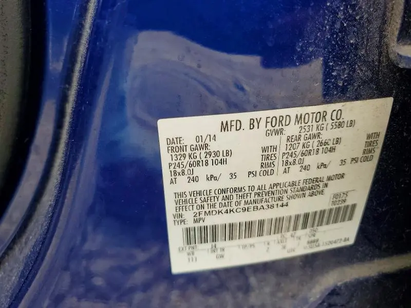 2014 FORD EDGE LIMITED  