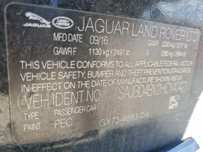 2017 JAGUAR XF PREMIUM  