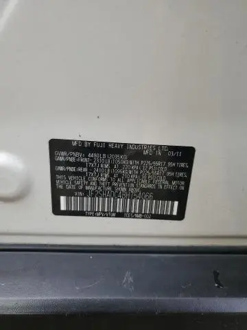 2011 SUBARU FORESTER 2.5X PREMIUM  