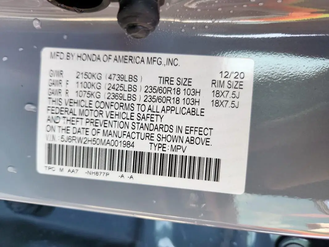 2021 HONDA CR-V EX  