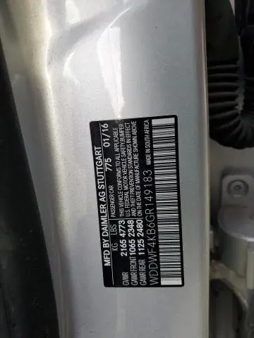 2016 MERCEDES-BENZ C 300 4MATIC  