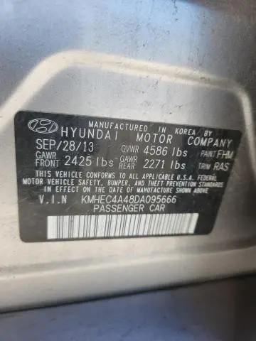 2013 HYUNDAI SONATA HYBRID  