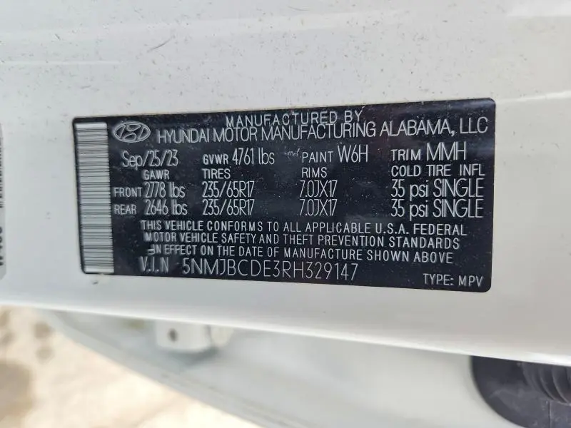 2024 HYUNDAI TUCSON SEL  