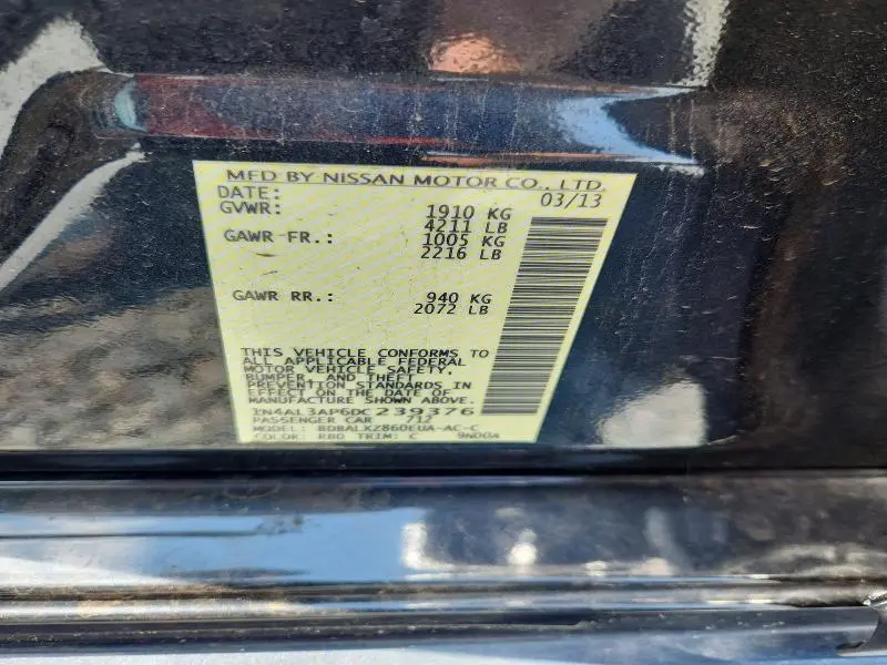 2013 NISSAN ALTIMA 2.5  