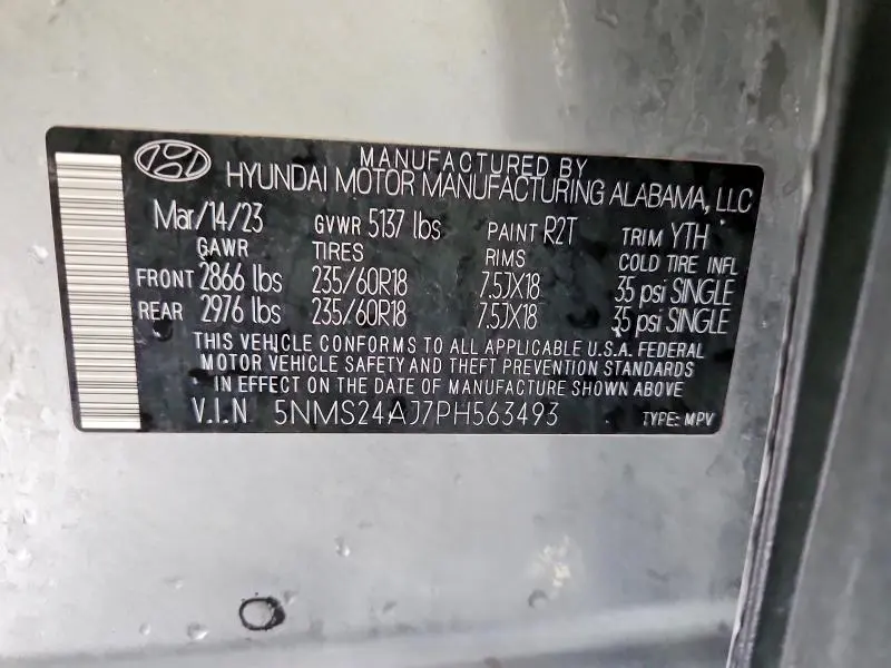 2023 HYUNDAI SANTA FE SEL  