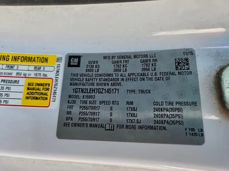 2016 GMC SIERRA K1500  
