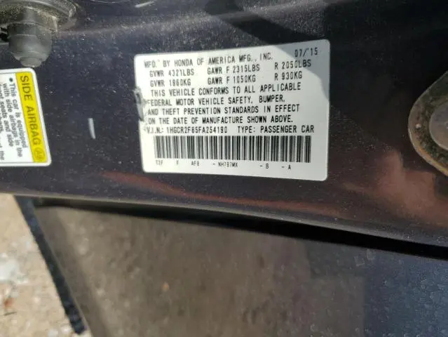 2015 HONDA ACCORD EXL  