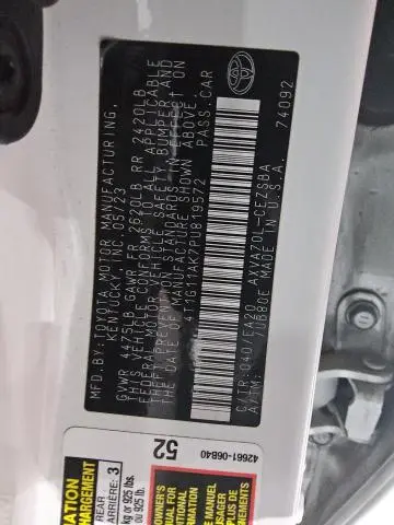 2023 TOYOTA CAMRY SE NIGHT SHADE  