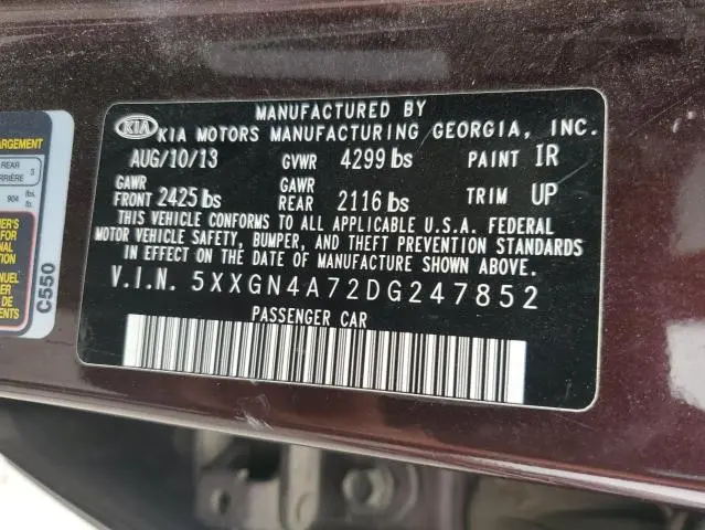 2013 KIA OPTIMA EX  