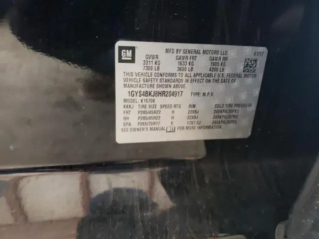 2017 CADILLAC ESCALADE LUXURY  