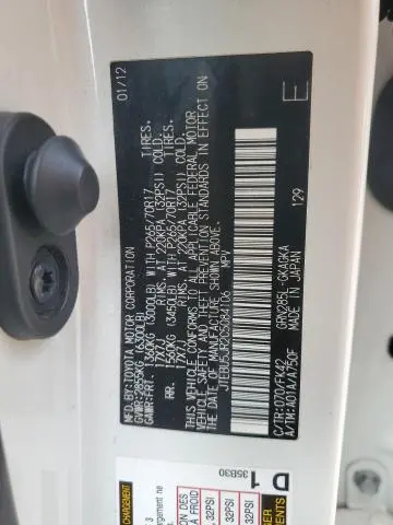 2012 TOYOTA 4RUNNER SR5  