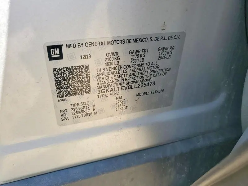 2020 GMC TERRAIN SLE  