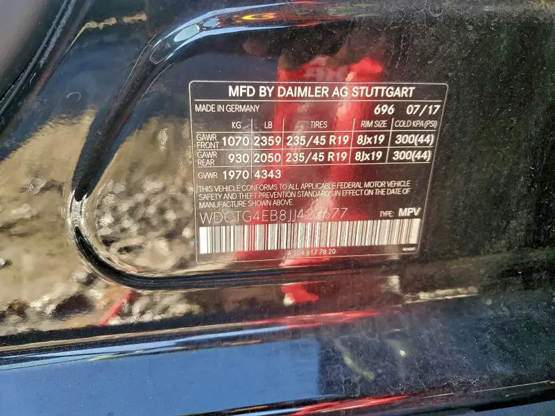 2018 MERCEDES-BENZ GLA 250  