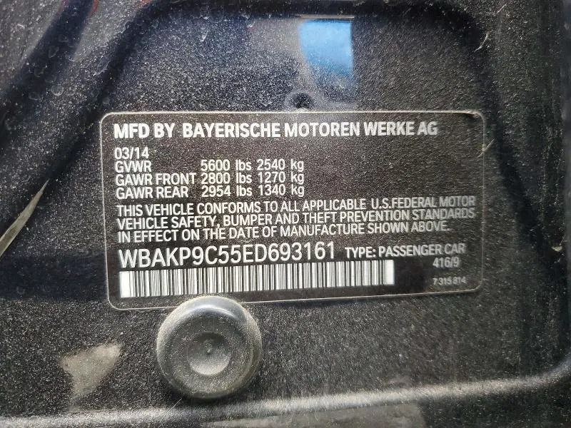 2014 BMW 550 XI  