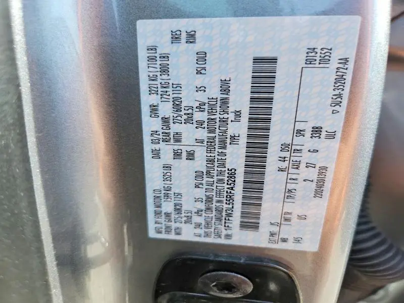 2024 FORD F150 XLT  