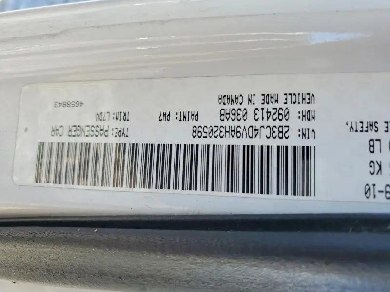 2010 DODGE CHALLENGER SE  