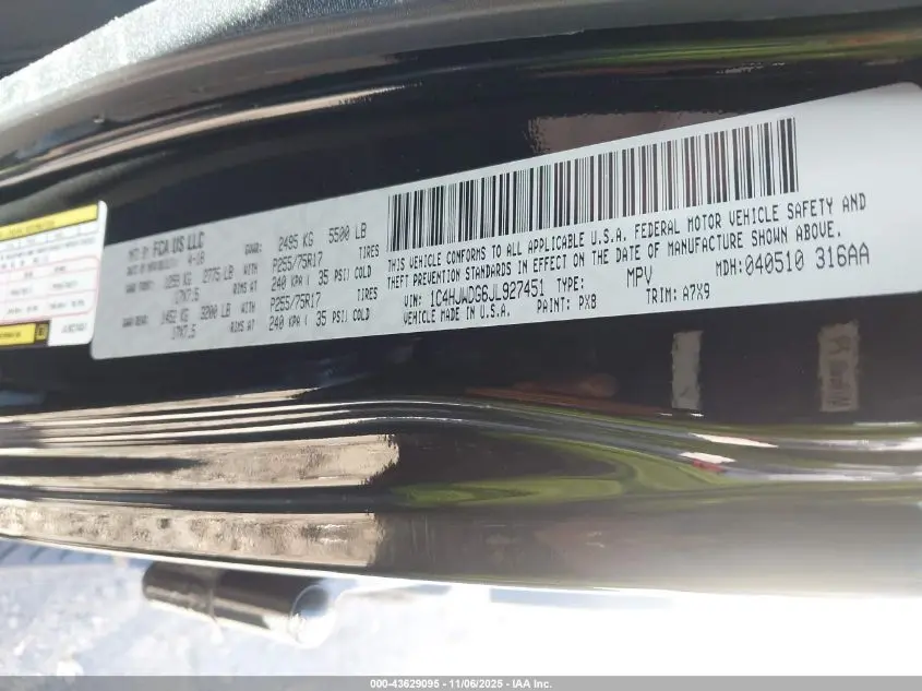 2018 JEEP WRANGLER JK UNLIMITED SPORT S 4X4